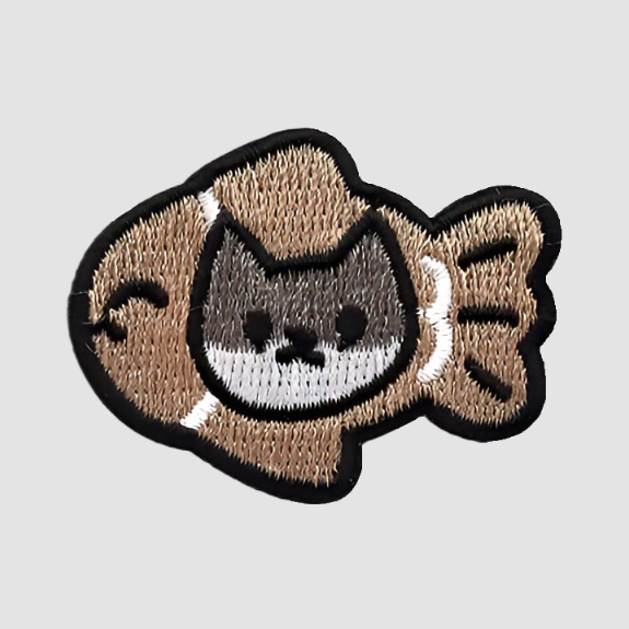 Taiyakitty Embroidered Patch - front