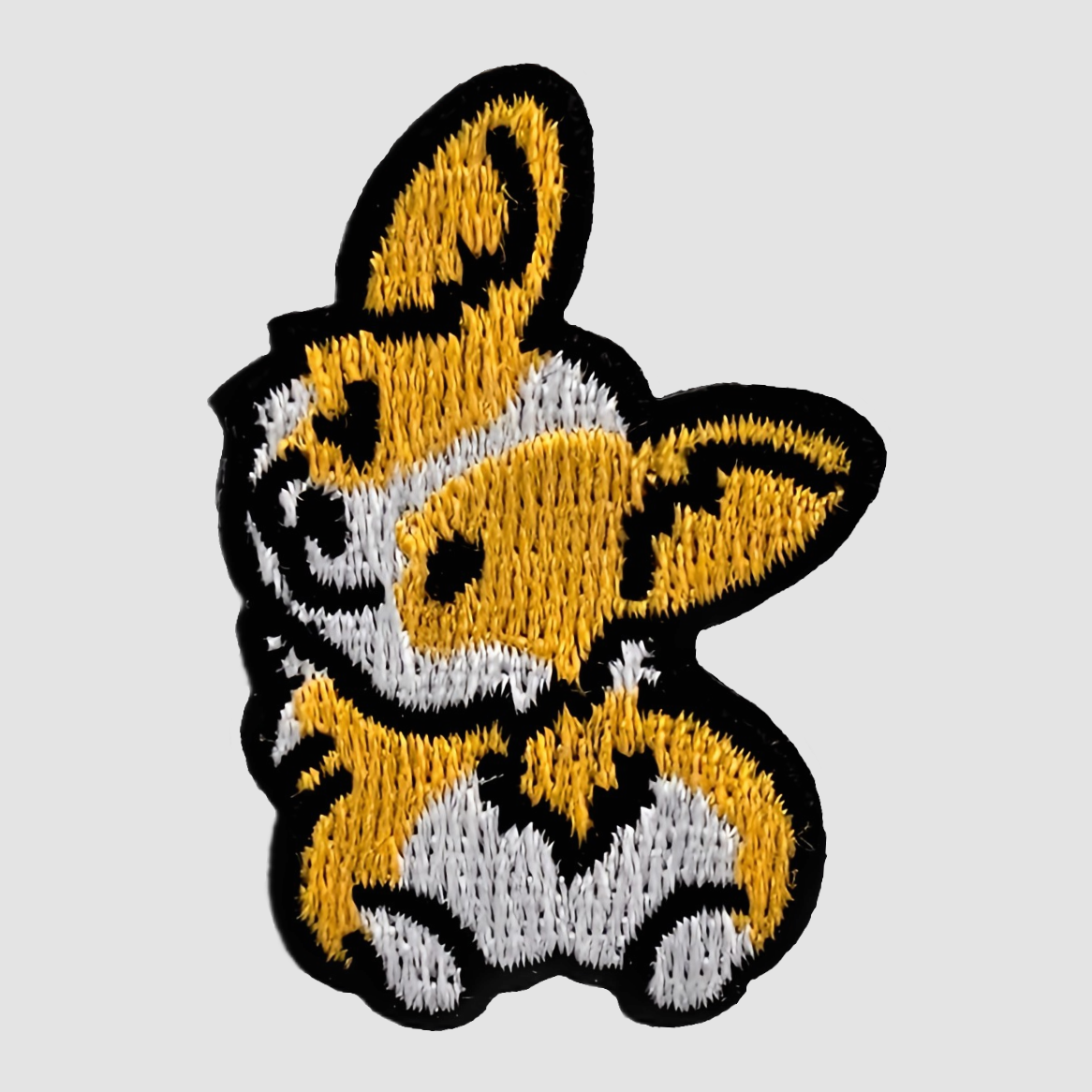 Cheeky Corgi Dog Embroidered Patch - front