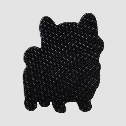 Shiba Inu Dog Embroidered Patch - hook backing